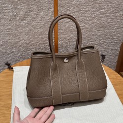 에르메스 Hermes Garden party mini 23cm Negonda 18 Etoupe/silver