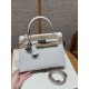 에르메스 Hermes Kelly 25cm Epsom M4 Girs pale/silver