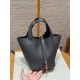 에르메스 Hermes Picotin lock 18cm clemence 88 Graphite/gold