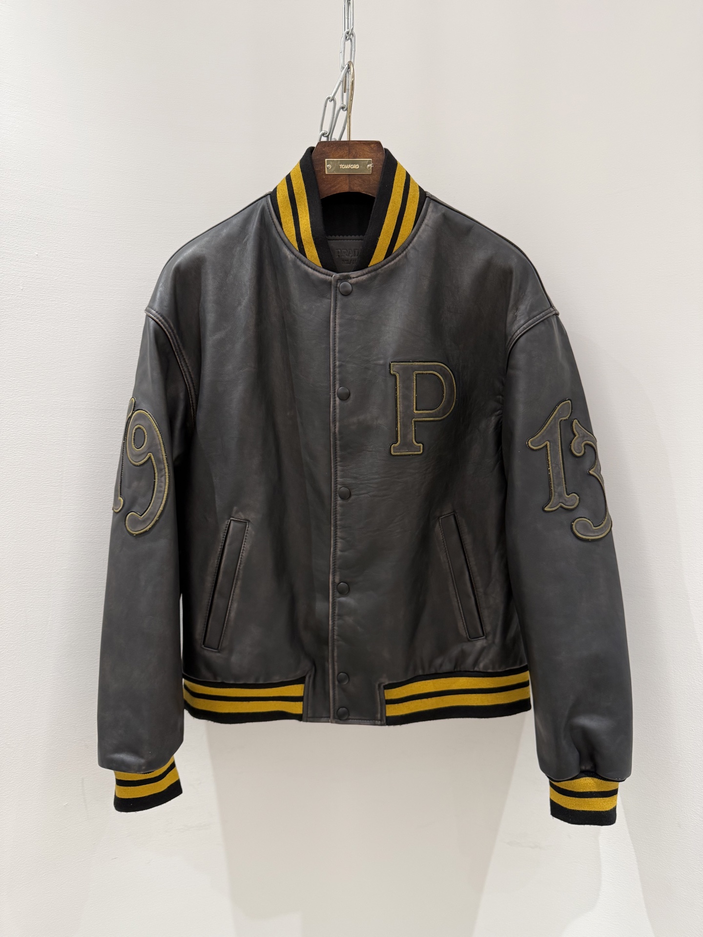 프라다 Prada 레더 재킷