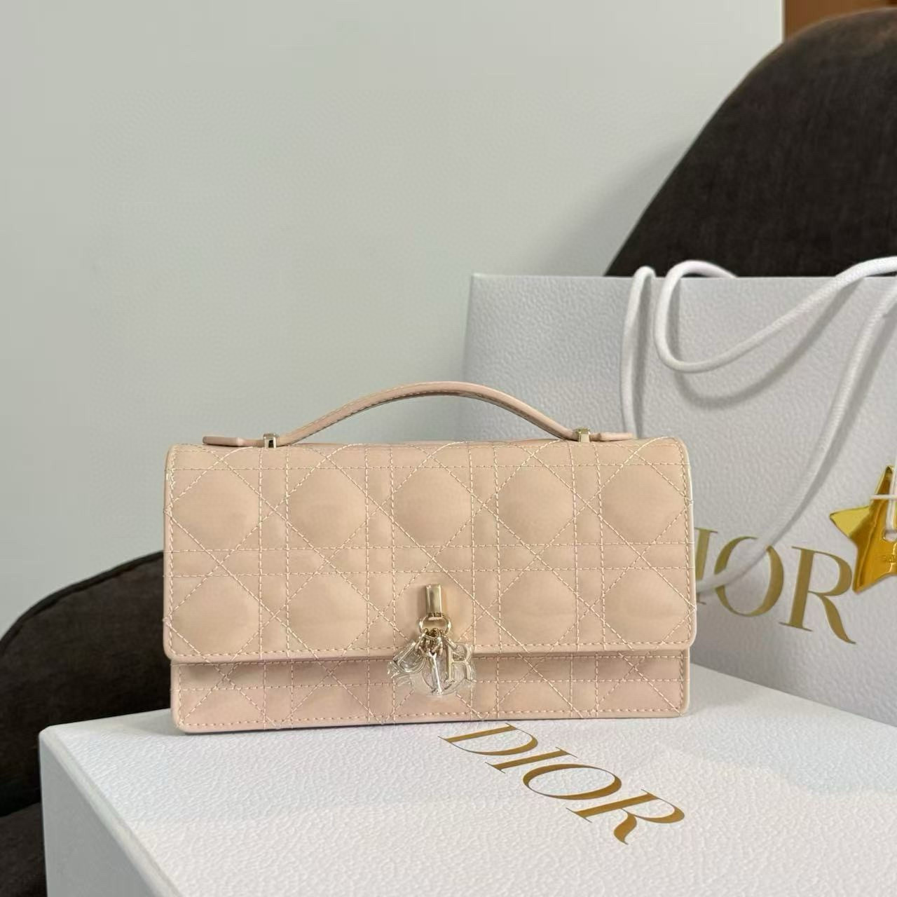 디올 Dior My Dior Mini Bag Pink 21cm