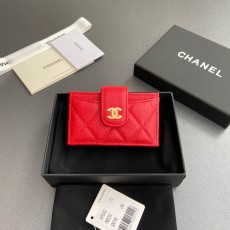 샤넬 Chanel 0342 Card Holder Red 10cm