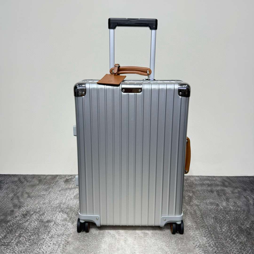 Rimowa 972 캐리어 알루미늄 silver&Brown
