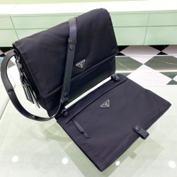 프라다 Prada 1BD256 Cini 트래블러 라지 리나일론 패딩 숄더백