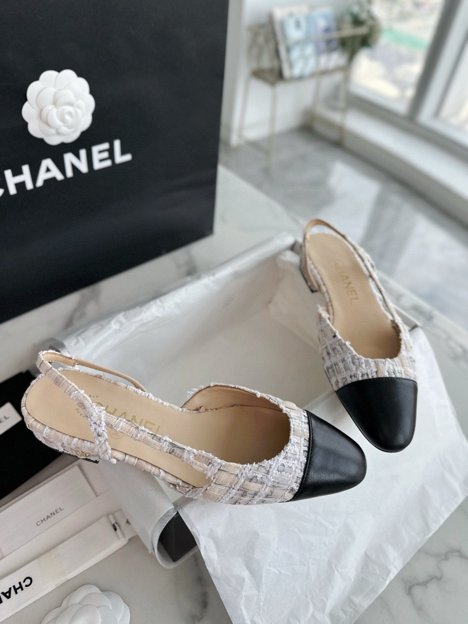 샤넬 CHANEL 22P G31319 Slingbacks 슬링