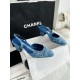 샤넬 CHANEL 24K G31318 Slingbacks 슬링 blue