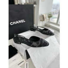 샤넬 CHANEL 24K G31319 Slingbacks 슬링 Black