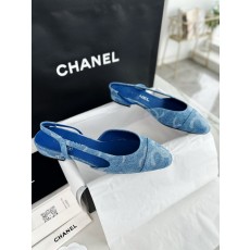샤넬 CHANEL 24K G31319 Slingbacks 슬링 blue