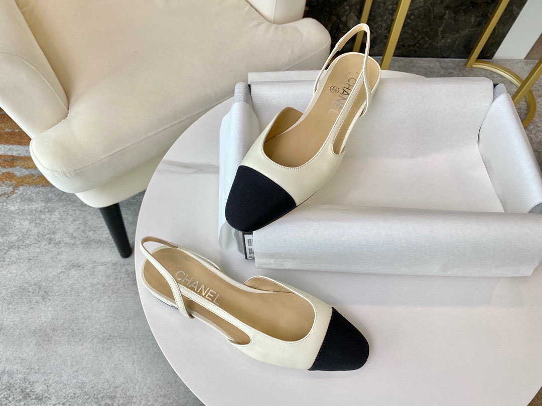 샤넬 CHANEL G31319 Slingbacks 슬링 White