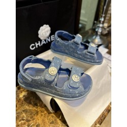 샤넬 CHANEL 23P G35927 샌들 Blue