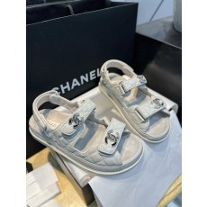 샤넬 CHANEL 25P G35927 샌들 White
