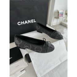 샤넬 CHANEL 24k G02819 플랫 Black