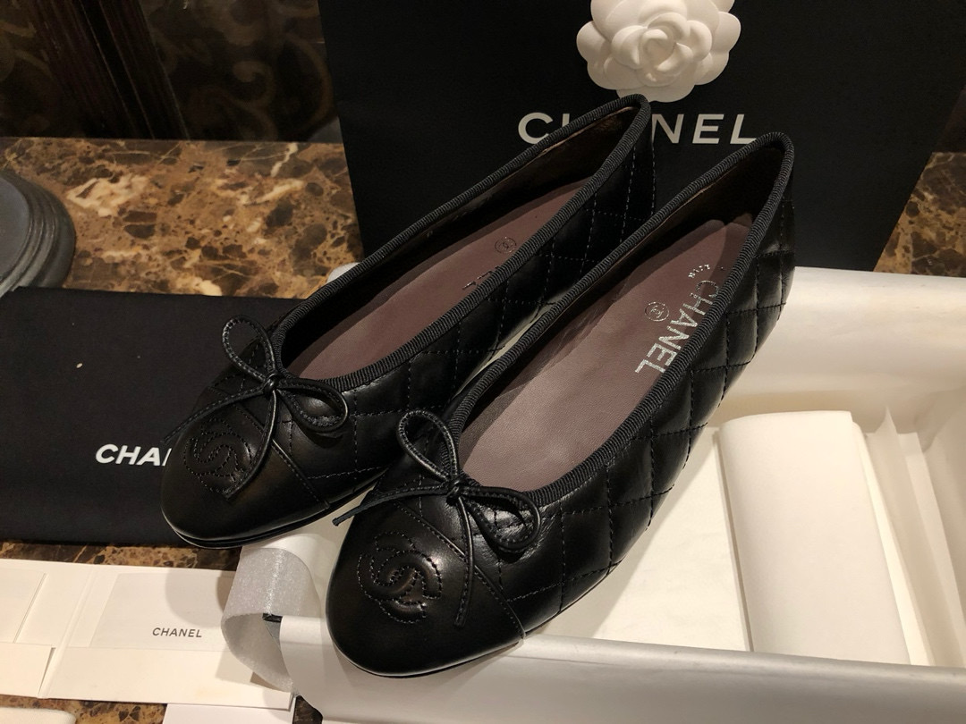 샤넬 CHANEL G26250 플랫 Black
