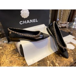 샤넬 CHANEL G35389 플랫 Black