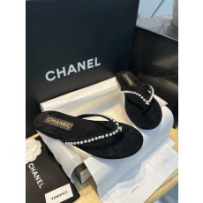 샤넬 CHANEL 25c G46205 슬리퍼 Black