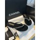 샤넬 CHANEL 25c G46205 슬리퍼 Black