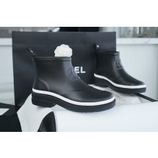 샤넬 CHANEL 23a 러버 앵클부츠 Black
