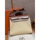 에르메스 Hermes Herbag 31cm canvas and cowhide Y1 Vanille and 37 Gold gold