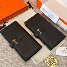 에르메스 Hermes Bearn wallet Soufflet Epsom 89 Noir