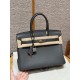 에르메스 Hermes Birkin 30cm Togo 88 Graphite/silver