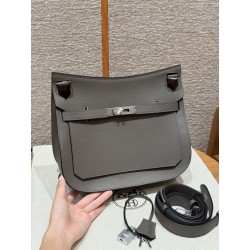 에르메스 Hermes Jypsiere 28cm Evercolor 0L Girs Meyer/silver