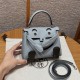에르메스 Hermes Kelly Doll 16cm Swift 8U Blue Glacier and C6 Vert Girs/silver