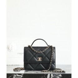 샤넬 Chanel 25K C-521 Mini Backpack Black 18.2cm