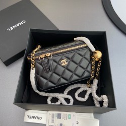 샤넬 Chanel AP2303 Clutch With Chain Black 17cm