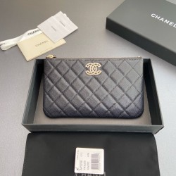 샤넬 Chanel A2708 지갑 Black 20cm