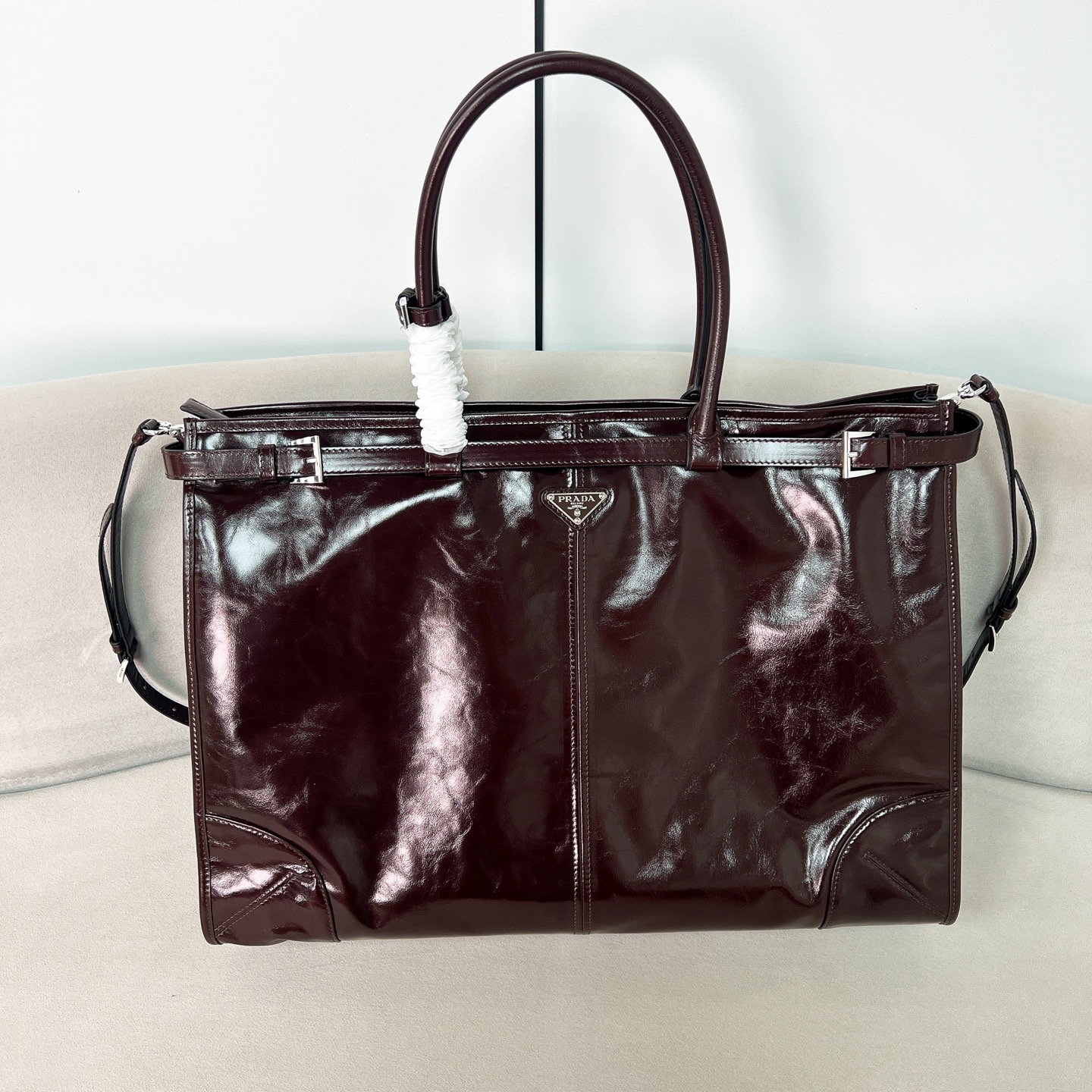 프라다 Prada 2VG128 가죽 토트백 50cm