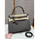 에르메스 Hermes Kelly 28cm Epsom 8F Etain/gold