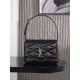 생로랑 Saint laurent/YSL 698567 Quilted Lambskin LE 57 Shoulder Bag Black 24cm