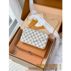 루이비통 Louis Vuitton N40491 Felicie Pochette Damier Azur 21CM