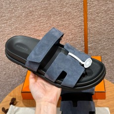 에르메스 Hermes 180 Chypre sandal Chamois&Bleu celete