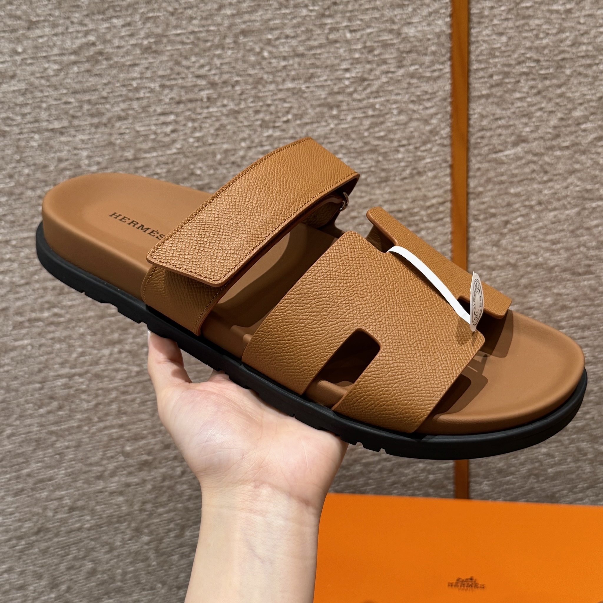 에르메스 Hermes 180 Chypre Sandal Epsom&37 Gold