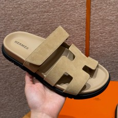 에르메스 Hermes 225 Chypre sandal chamois&Beige Lin