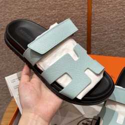 에르메스 Hermes 225 Chypre sandal Epsom&Bleu Cristaux