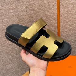 에르메스 Hermes 225 Chypre sandal Goat hide&Dore