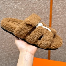 에르메스 Hermes 225 Chypre sandal Woolskin&Clay beige