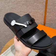 에르메스 Hermes 161 Jackson sandal Swift and Calfskin&89 Noir