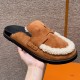에르메스 Hermes 309 Go mule Suede calf leather&Natutel