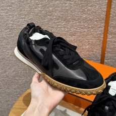 에르메스 Hermes 617 Jet Sneakers Deer skin goat skin&89 Noir