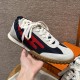 에르메스 Hermes 617 Jet Sneakers Deer&Navy blue and Vibrant red