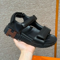 에르메스 Hermes 088 Junior sandal Calfskin&89 Noir