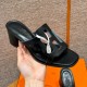 에르메스 Hermes 159 Izzy 60 sandal Calfskin&89 Noir