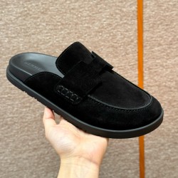 에르메스 Hermes 191 Go mule Suede calf leather&89 Noir