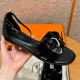 에르메스 Hermes 196 Santorini sandal Alligator&89 Noir
