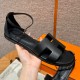 에르메스 Hermes 196 Santorini sandal Swift&89 Noir
