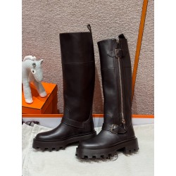 에르메스 Hermes 218 Jaime Boot Calfskin&Marron Ebene