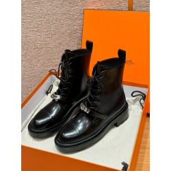 에르메스 Hermes 253 Funk Ankle Boot Calfskin&89 Noir